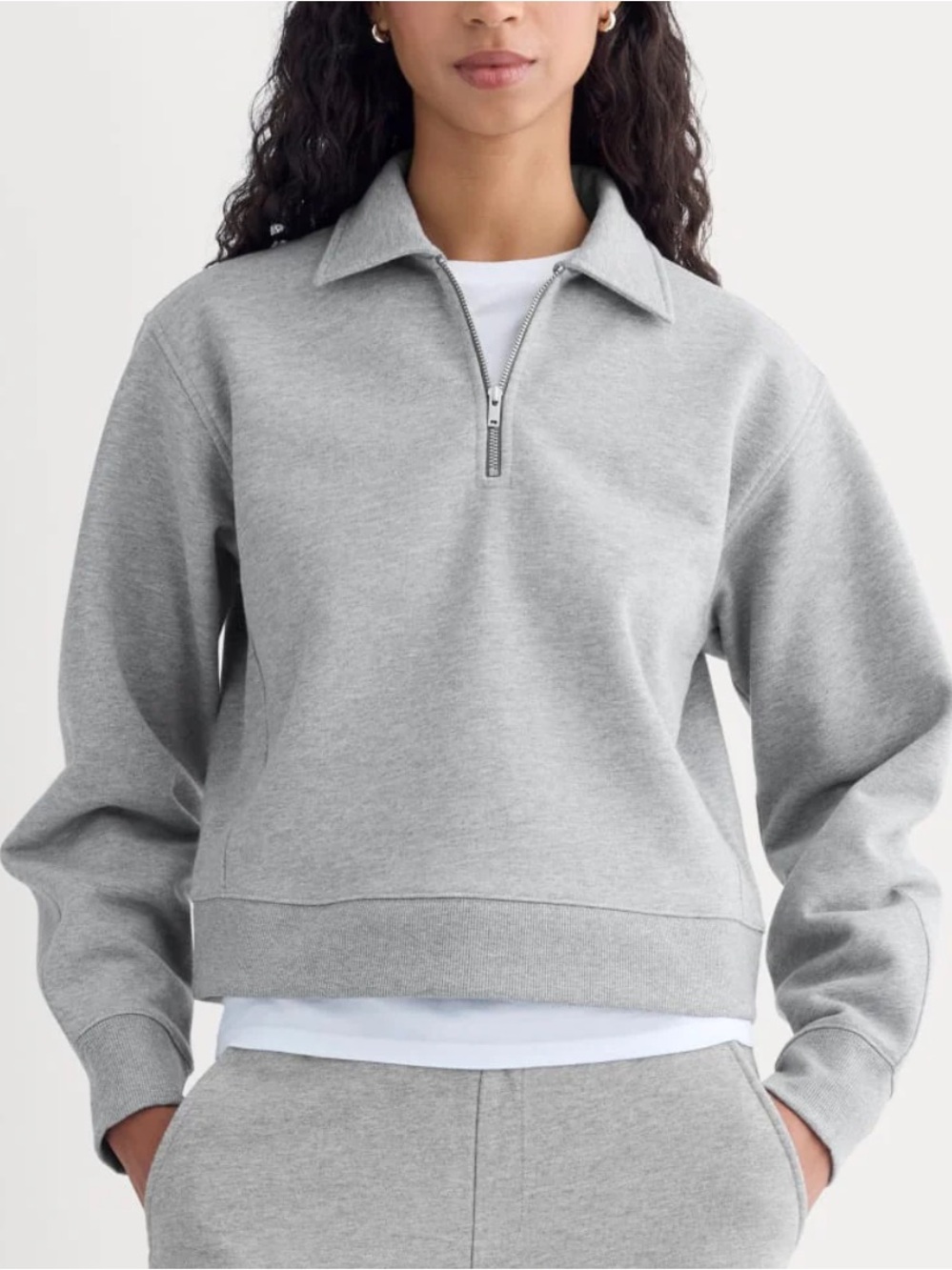 Everlane NWOT Luxe Fleece Zip Polo